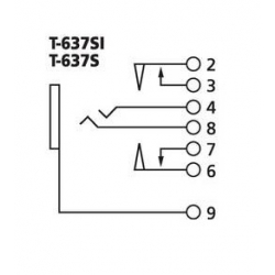 T-637SI, Gniazda montażowe Jack 6.3mm mono i stereo